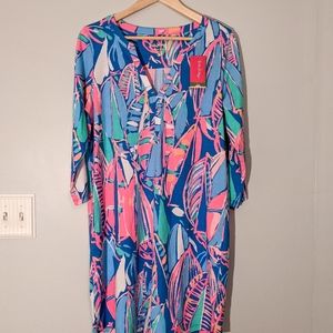 NWT Lily Pulitzer Ali Dress Out to Sea Size Large